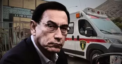 Mart�n Vizcarra fue trasladado de emergencia al Hospital de Ate.