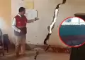 Lamentable hecho en Piura: Escolares estudian en capilla de cementerio tras colapso de su colegio