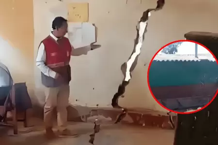 Escolares estudian en capilla de cementerio tras colapso de su colegio