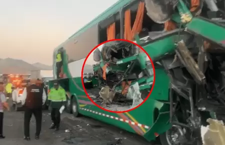 Colisi�n de buses interprovinciales en Casma deja al menos 28 heridos