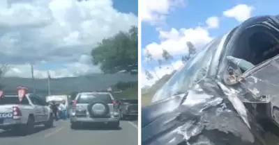 Accidente vehicular en Chachapoyas entre dos veh�culos