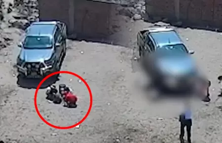 Conductor no habr�a percatado la presencia de los infantes quienes jugaban frent