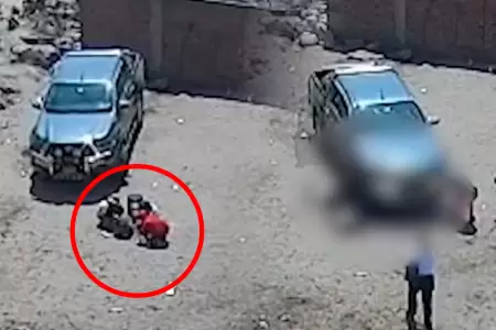 Conductor no habr�a percatado la presencia de los infantes quienes jugaban frent