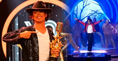 La imitadora agradeci� el gran apoyo del p�blico en la final que la posicion� co