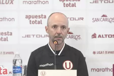 Javier Rabanal durante la conferencia de prensa en su presentaci�n.