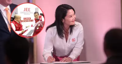 Fuerza Popular es el primer partido pol�tico en ser admitido por el JEE.