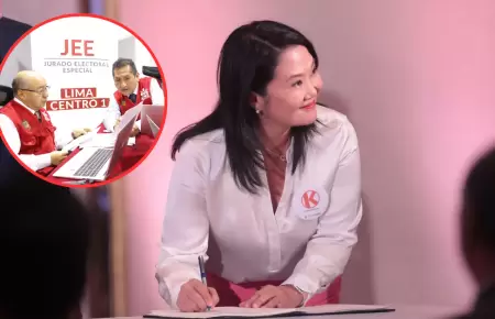 Fuerza Popular es el primer partido pol�tico en ser admitido por el JEE.