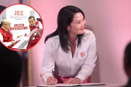 Fuerza Popular es el primer partido pol�tico en ser admitido por el JEE.