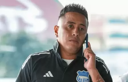 Christian Cueva descart� haberse ido peleado de Emelec.