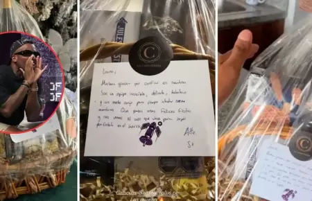 Revelan detalles de la canasta que regal� Jefferson Farf�n.