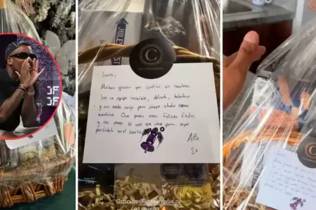 Revelan detalles de la canasta que regal� Jefferson Farf�n.