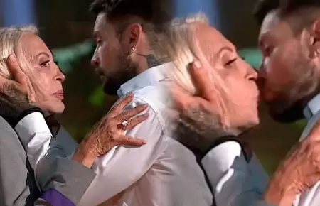 Laura Bozzo y Luis Mateucci se besan en reality.