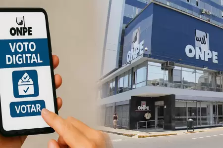 ONPE anuncia apoyo a inscritos para voto digital ante su suspensi�n.