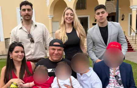 Mauricio Diez Canseco se reuni� con casi todos sus hijos antes de navidad.