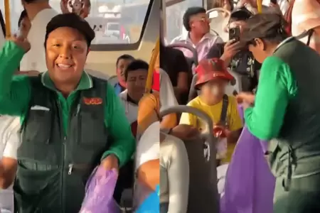 Cobradora de empresa Vipusa entrega regalos a ni�os por Navidad