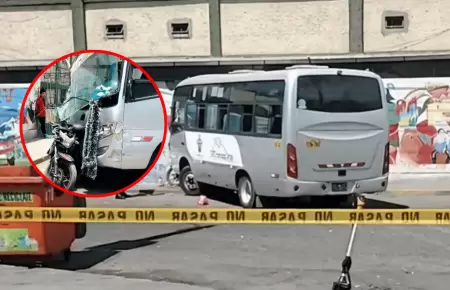 Motociclista fallecer tras ser arrollado por c�ster en Arequipa