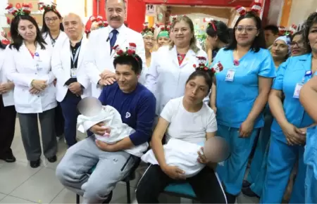 Siamesas separadas en v�speras de la Navidad.