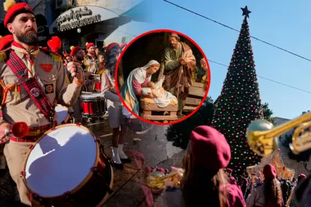 Gracias a la tregua en Gaza, la ciudad b�blica vuelve a sus tradicionales celebr