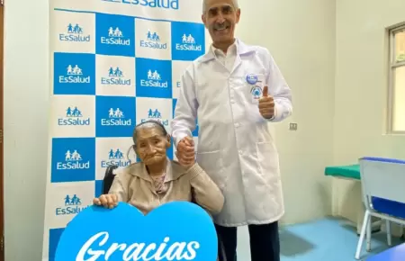 Con 94 a�os, logr� vencer el c�ncer de col�n