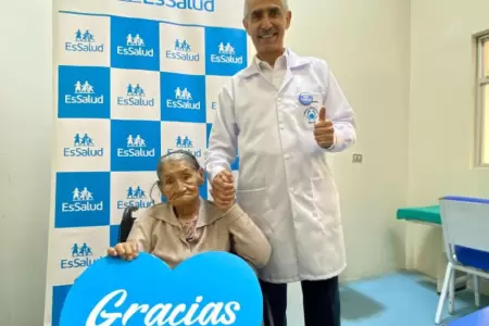 Con 94 a�os, logr� vencer el c�ncer de col�n