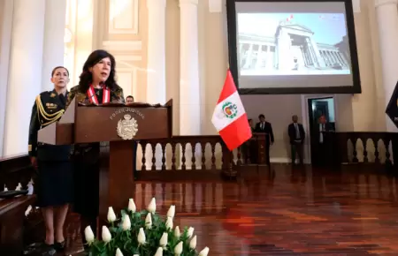 Presidenta del Poder Judicial, Janet Tello.
