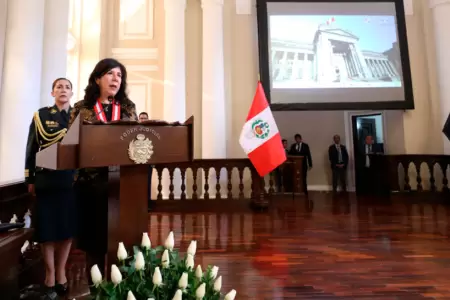 Presidenta del Poder Judicial, Janet Tello.