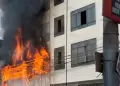 R�mac: Incendio de grandes proporciones consume un edificio en la Av. Francisco Pizarro