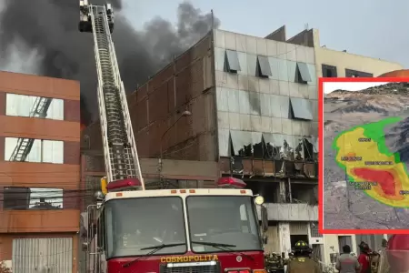Senamhi monitorea calidad de aire en zona afectada por incendio en el R�mac