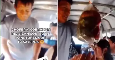 Chofer y cobrador sorprenden a pasajeros