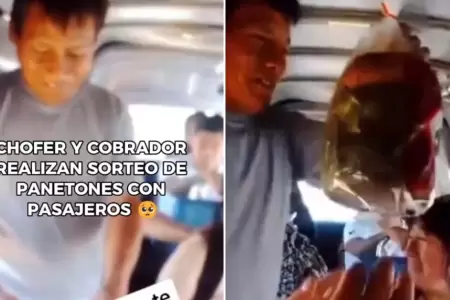 Chofer y cobrador sorprenden a pasajeros