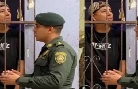 Llam� a la polic�a porque su esposa no lo dejaba salir.