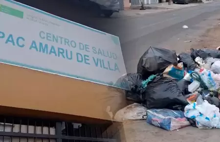 Denuncian acumulaci�n de basura al lado de centro de salud.