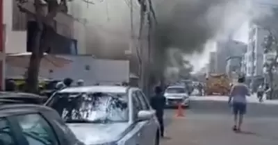 Incendio en Miraflores.