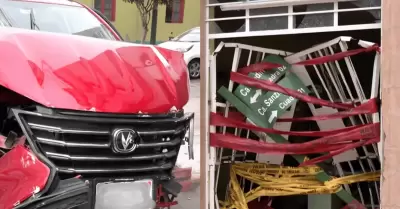 Taxista falleci� por paro card�aco y veh�culo impact� contra peluquer�a en Surqu