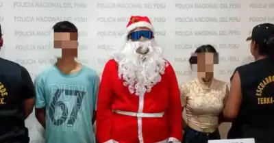 Pap� Noel del grupo Terna particip� en operativo antidrogas en Loreto.