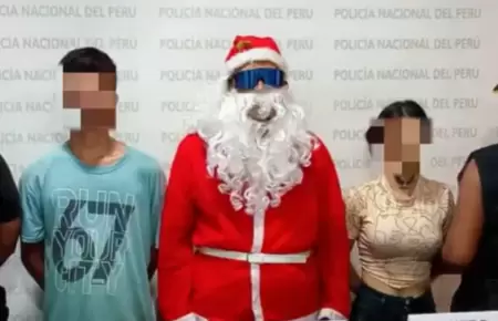 Pap� Noel del grupo Terna particip� en operativo antidrogas en Loreto.