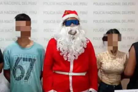 Pap� Noel del grupo Terna particip� en operativo antidrogas en Loreto.