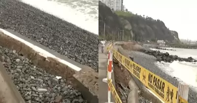 Muro de contenci�n es un peligro ante llegada de verano