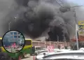 Voraz incendio se registr� en la Feria del Altiplano en el estadio de H�roes Alto de la Alianza