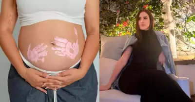 Darinka Ram�rez sobre el padre de su beb�.