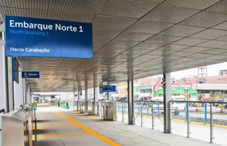 M�s de 10 estaciones de la Ampliaci�n Norte del Metropolitano siguen sin operar.