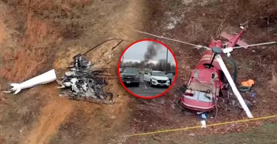 Los helic�pteros eran abordado �nicamente por los pilotos, uno de los cuales mur