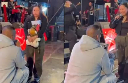 Mujer dice "no" a propuesta de matrimonio