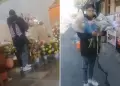 Mujer es confrontada por robar flores en iglesia para revenderlas: "Ni la casa de Dios perdonan"