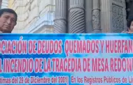 Cercado de Lima: A 24 a�os de la tragedia de Mesa Redonda los deudos exigen justicia