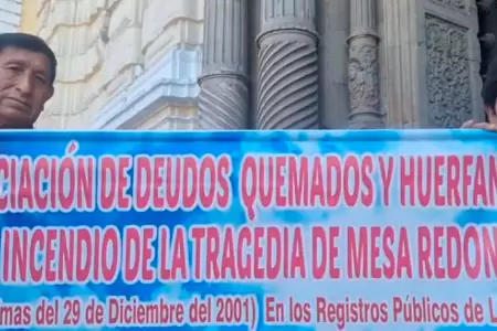 Deudos de la tragedia en Mesa Redonda exigen justicia.