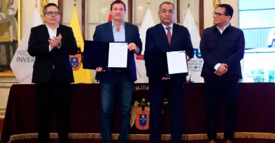Firma de convenio para poner en marcha el Tren Lima-Chosica.