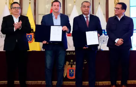 Firma de convenio para poner en marcha el Tren Lima-Chosica.