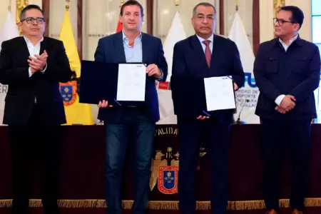Firma de convenio para poner en marcha el Tren Lima-Chosica.