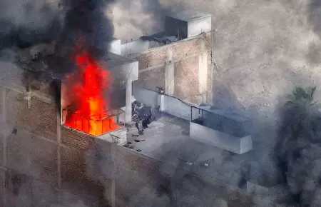Incendio en San Juan de Lurigancho.